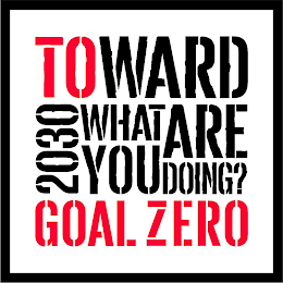 TOWARD 2030 WHAT ARE YOU DOING? GOAL ZERO logo