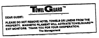 TOWEL GUARD logo