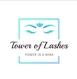 TOWER OF LASHES POWER IN A WINK logo