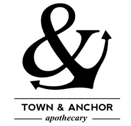 TOWN & ANCHOR APOTHECARY & logo