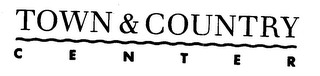 TOWN & COUNTRY C E N T E R logo