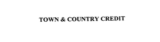 TOWN & COUNTRY CREDIT logo