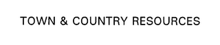 TOWN & COUNTRY RESOURCES logo