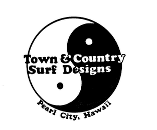 TOWN & COUNTRY SURF DESIGNS PEARL CITY,HAWAII logo