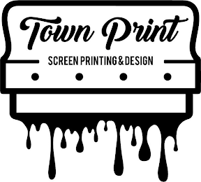 TOWN PRINT SCREEN PRINTING & DESIGN logo