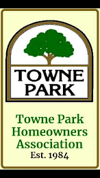 TOWNE PARK TOWNE PARK HOMEOWNERS ASSOCIATION EST.1984 logo