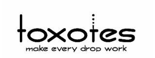 TOXOTES MAKE EVERY DROP WORK logo