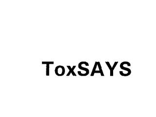 TOXSAYS logo