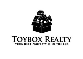 TOYBOX REALTY YOUR NEXT PROPERTY IS IN THE BOX logo