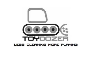 TOYDOZER LESS CLEANING MOR PLAYING logo