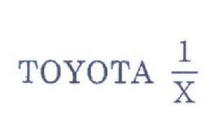 TOYOTA 1 X logo