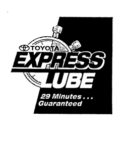 TOYOTA EXPRESS LUBE 29 MINUTES...GUARANTEED logo