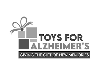 TOYS FOR ALZHEIMER'S GIVING THE GIFT OF NEW MEMORIES logo