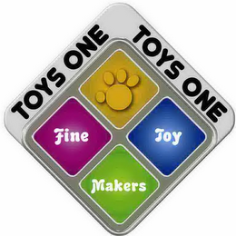 TOYS ONE TOYS ONE FINE TOY MAKERS logo
