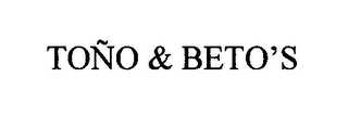 TOÑO & BETO'S logo