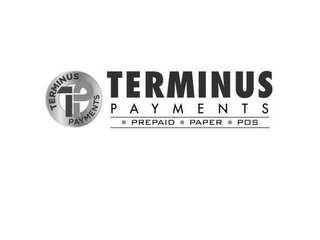 TP TERMINUS PAYMENTS TERMINUS PAYMENTS PREPAID PAPER POS logo
