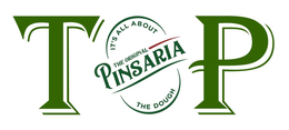 TP THE ORIGINAL PINSARIA IT'S ALL ABOUT THE DOUGH logo