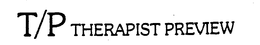 T/P THERAPIST PREVIEW logo