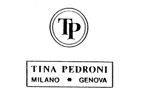 TP TINA PEDRONI MILANO GENOVA logo