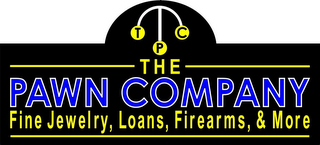 TPC THE PAWN COMPANY FINE JEWELRY, LOANS, FIREARMS & MORE logo