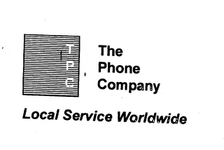 TPC THE PHONE COMPANY LOCAL SERVICE WORLDWIDE logo