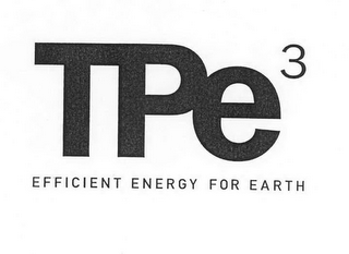 TPE3 EFFICIENT ENERGY FOR EARTH logo