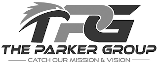 TPG THE PARKER GROUP CATCH OUR MISSION & VISION logo