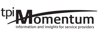 TPI MOMENTUM INFORMATION AND INSIGHTS FOR SERVICE PROVIDERS logo