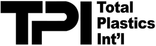 TPI TOTAL PLASTICS INT'L logo