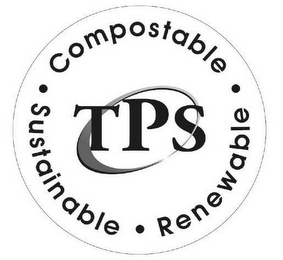 TPS COMPOSTABLE · RENEWABLE · SUSTAINABLE logo