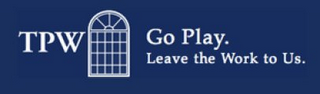 TPW GO PLAY. LEAVE THE WORK TO US. logo