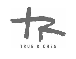 TR TRUE RICHES logo