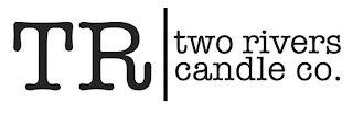 TR TWO RIVERS CANDLE CO. logo