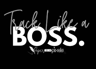 TRACK LIKE A BOSS. PAPER 2 PIXELS logo