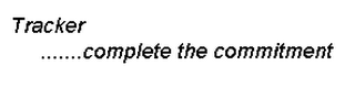 TRACKER ...COMPLETE THE COMMITMENT logo