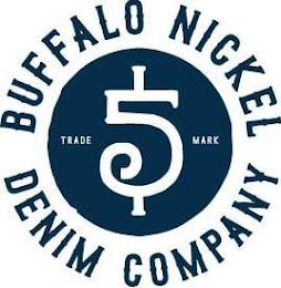 TRADE 5 MARK BUFFALO NICKEL DENIM COMPANY logo