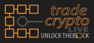 TRADE CRYPTO LIVE UNLOCK THE BLOCK logo