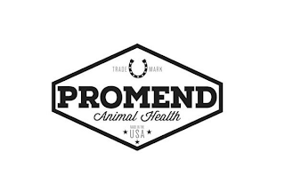 TRADE MARK PROMEND ANIMAL HEALTH MADE IN THE USA logo