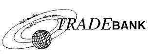 TRADEBANK INFORMATION WHEN YOU NEED IT logo
