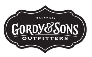TRADEMARK GORDY & SONS OUTFITTERS logo