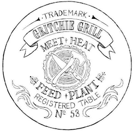 ·TRADEMARK· GRITCHIE GRILL MEET HEAT FEED PLANT REGISTERED TABLE NO. 53 logo