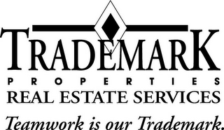 TRADEMARK P R O P E R T I E S REAL ESTATE SERVICES TEAMWORK IS OUR TRADEMARK. logo