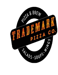 TRADEMARK PIZZA CO. PIZZA & BREW SALADS · SOUPS · WINGS logo