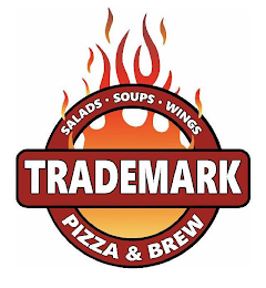 TRADEMARK SALADS SOUPS WINGS PIZZA & BREW logo