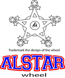 TRADEMARK THE DESIGN OF THE WHEEL ALSTAR WHEEL logo