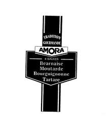 TRADITION GOURMANDE AMORA BEARNAISE MOUTARDE BOURGUIGNONNE TARTARE 4 SAUCES logo