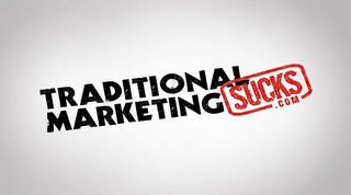 TRADITIONAL MARKETING SUCKS.COM logo