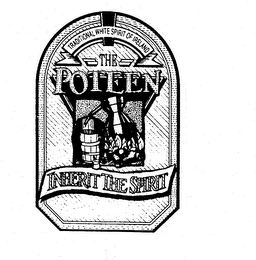 TRADITIONAL WHITE SPIRIT OF IRELAND THE POTEEN INHERIT THE SPIRIT logo