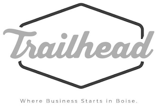 TRAILHEAD WHERE BUSINESS STARTS IN BOISE. logo