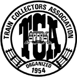 TRAIN COLLECTORS ASSOCIATION TCA ORGANIZED 1954 logo